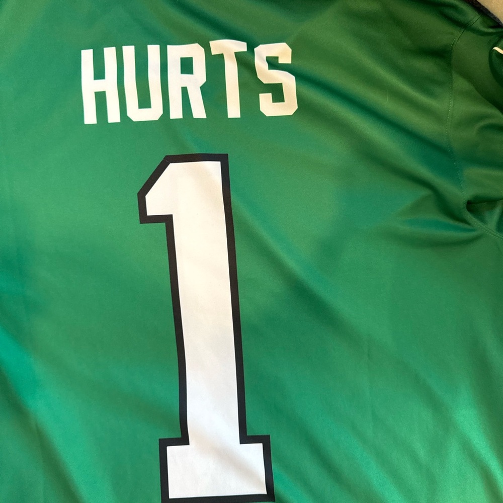 Men's Philadelphia Eagles Jalen Hurts Nike Kelly Green Jersey - Picture 7 of 8